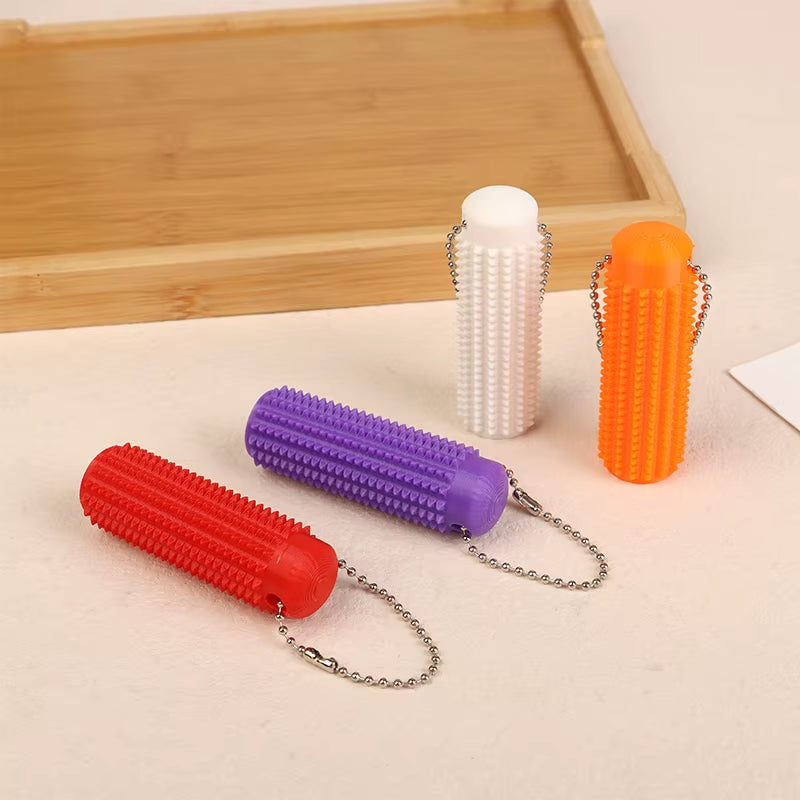 Little Ouchies Pocket Mini Toy Spiky Grippie Stim Keychain Venting Key Pendant for Anxiety Relief Positive Novelty