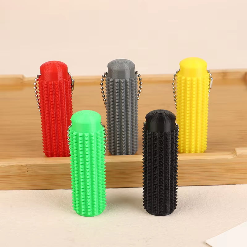 Little Ouchies Pocket Mini Toy Spiky Grippie Stim Keychain Venting Key Pendant for Anxiety Relief Positive Novelty