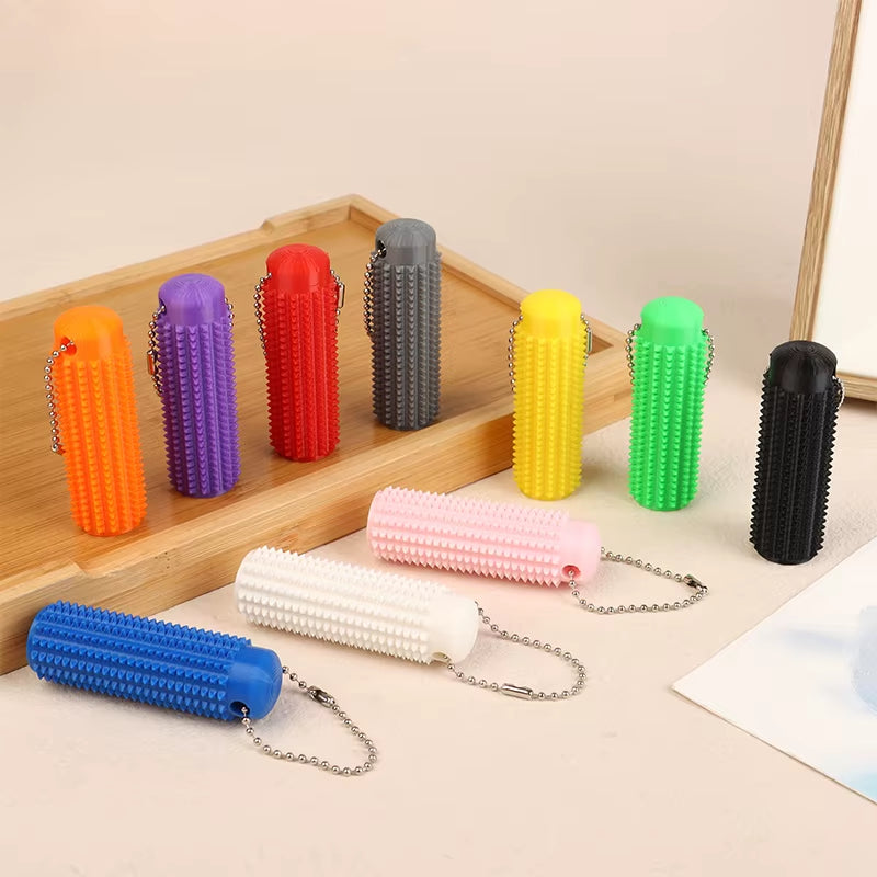 Little Ouchies Pocket Mini Toy Spiky Grippie Stim Keychain Venting Key Pendant for Anxiety Relief Positive Novelty